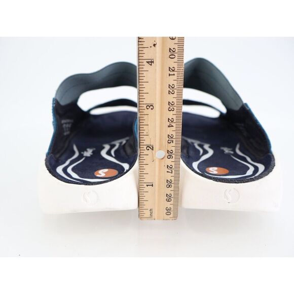 Softinos  Weal Slip-on Sandal Slides Size 38 7.5 Blue Slip on Flat Sole Platform - Picture 5 of 9